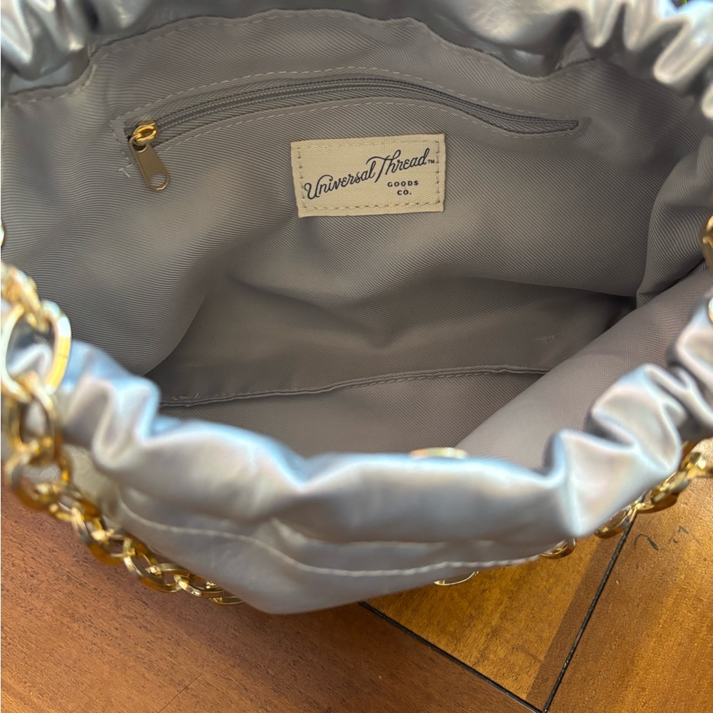 Universal Thread Metallic Silver Shoulder Bag Wit… - image 5